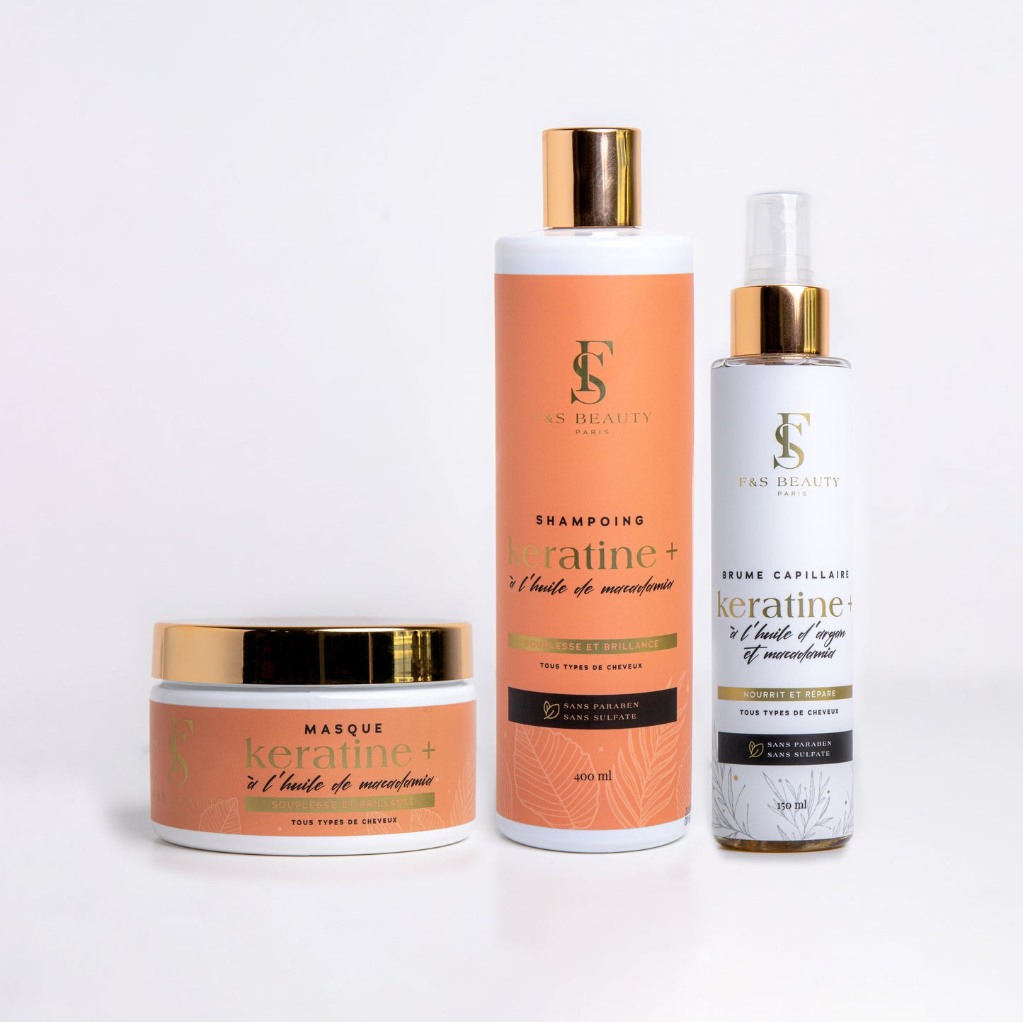 Coffret Gold Kératine+ à l'huile de Macadamia